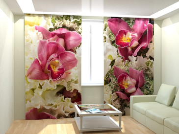 Фотошторы Прекрасные орхидеи Олимп Текстиль