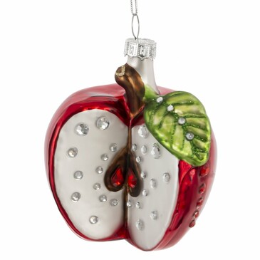 Украшение ёлочное Яблоко 10 см