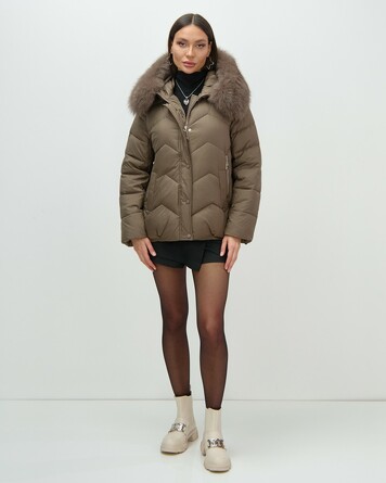 Куртка зимняя с мехом и капюшоном MTForce