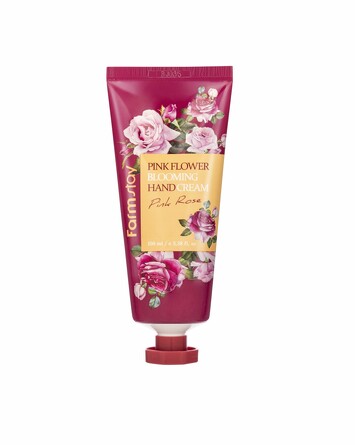 Крем для рук с ароматом розы Pink Flower Blooming Hand Cream Pink Rose 100 мл FarmStay