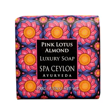 Мыло Розовый лотос и миндаль Spa Ceylon, 100 г