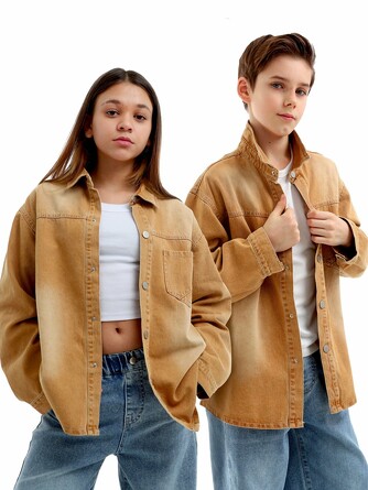 Рубашка джинсовая Синий мир