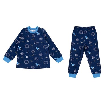 Пижама (кофта, брюки) Маленький космос Leader Kids
