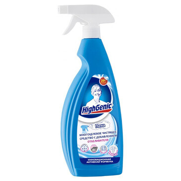 Средство чистящее многоцелевое с добавлением отбеливателя (vegan), 750 мл HighGenic