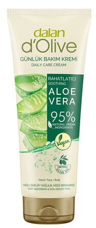 Крем для тела, рук и лица Успокаивающий с маслом Оливы и соком Алоэ Вера, 250 мл Dalan