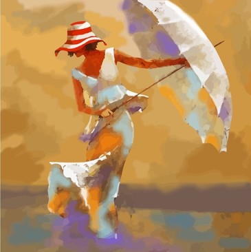 Картина по номерам. Пляжный зонтик Color Kit