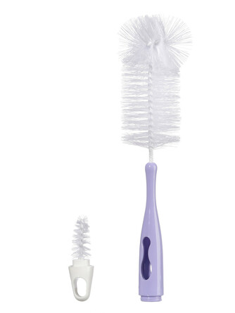 Ершик для мытья бутылочек 2 в 1   Uviton