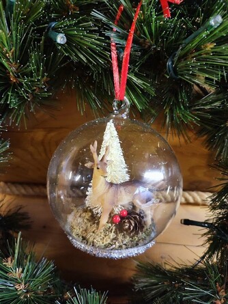 Украшение новогоднее. Олень, 10x10x11 см ForestMarket