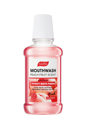 Ополаскиватель для полости рта персиковый освежающий, 250 мл Sadoer