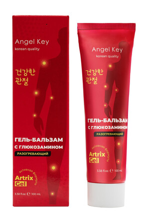 Гель-бальзам с глюкозамином разогревающий, 100 мл Angel Key