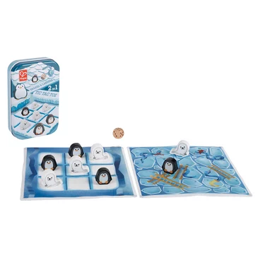 Игра настольная в дорогу 2 в 1 (крестики-нолики, бродилка), Hape