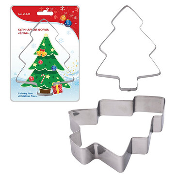Кулинарная форма Елка 13,5х10,5х2,5см  Мультидом
