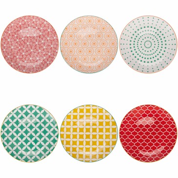 Набор тарелок десертных (6 шт.) Confusion In Colors, ø 19 см Villa D'Este