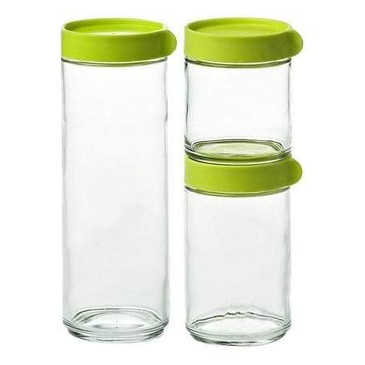 Набор контейнеров для сыпучих продуктов (0.4 л; 0.6 л; 1,05 л) Glasslock