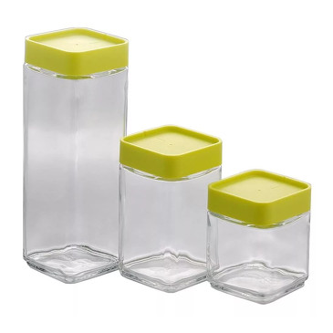 Набор контейнеров для сыпучих продуктов (0,5 л; 0,7 л; 1,3 л) Glasslock