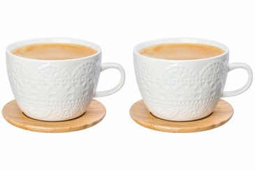 Чашка для капучино и кофе латте Кружево (2 шт.), 500 мл Elan Gallery