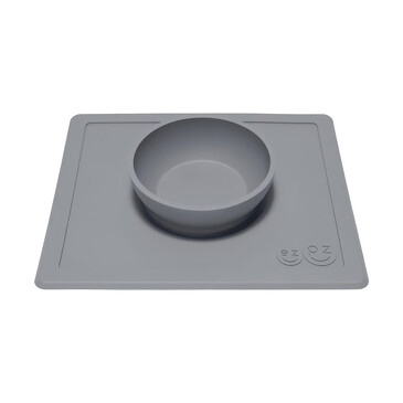 Тарелка-плейсмат силиконовая Happy Bowl Ezpz