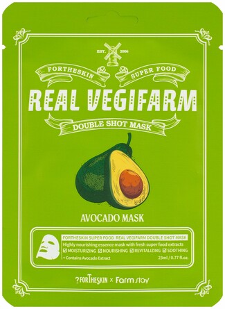 Смягчающая тканевая маска с экстрактом авокадо, 23 мл Farmstay