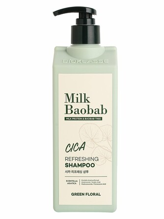 Шампунь для волос освежающий с центеллой азиатской 500 мл Milk Baobab