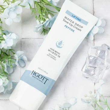 Антивозрастной крем для лица с пептидами Lifting Peptide Water Drop Tone Up Cream, 50 мл Jigott