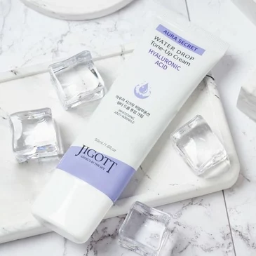Увлажняющий крем для лица с гиалуроновой кислотой  Aura Secret Hyaluronic Acid Water Drop Tone Up Cream, 50 мл Jigott