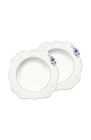 Набор тарелок глубоких (2 шт. по Ø23,5 см) Royal White Pip Studio