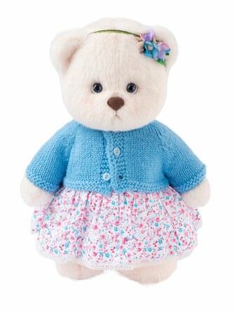 Игрушка мягкая. Медведь Незабудка с костюмом, 30 см TeddyTales