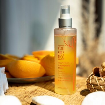 Тоник для восстановления тона кожи с Грейпфрутом и витамином C, 200 мл Yousmetica 