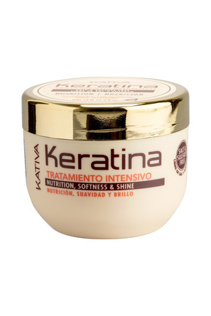Интенсивно восстанавливающий уход с кератином для поврежденных и хрупких волос Keratina, 500 мл Kati