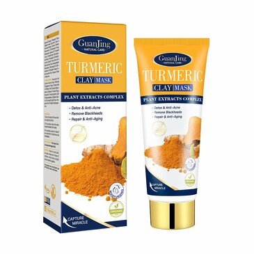 Маска глиняная для лица с экстрактом куркумы, 120 мл Guanjing