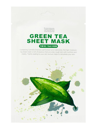 Тканевая маска с экстрактом зеленого чая, 25мл Tenzero