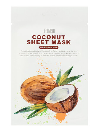 Тканевая маска с экстрактом кокоса, 25мл Tenzero