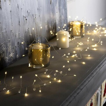 Гирлянда Мишура Rosa Decor Бусины, 2 м Luazon Lighting