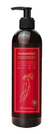 Шампунь для волос с корейским женьшенем и золотом, 500 мл Dctr.Go