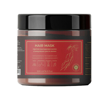 Маска для волос с корейским женьшенем и золотом, 500 мл Dctr.Go