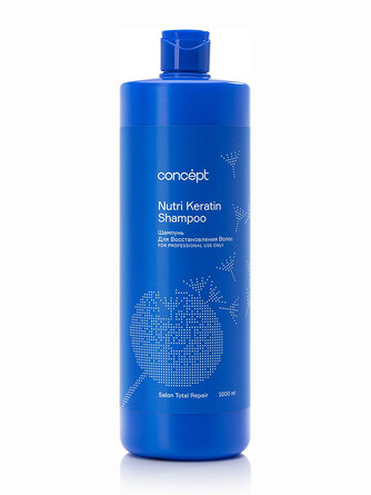 Шампунь для восстановления волос Salon Total Nutri Keratin shampoo, 1000 мл Concept