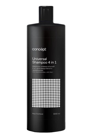 Шампунь для мужчин универсальный 4 в 1 для ежедневного применения, 1000 мл Concept