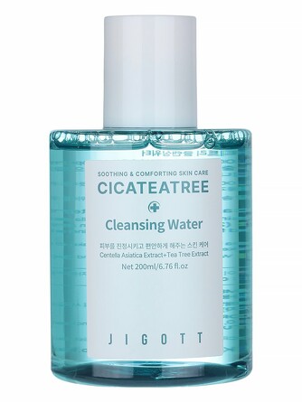 Вода для лица очищающая с экстрактами центеллы азиатской и чайного дерева jigott cicateatree cleansing water 180 мл Jigott