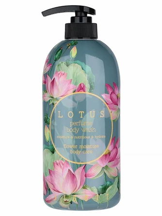Гель для душа парфюмированный с экстрактом лотоса lotus perfume body wash 750 мл Jigott