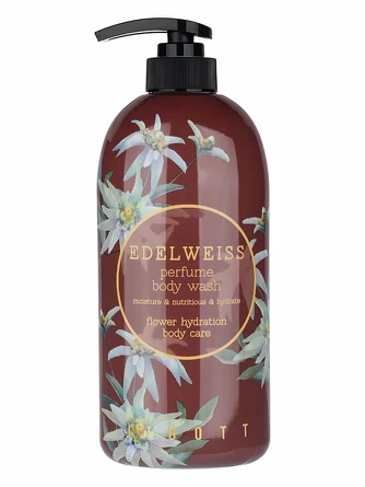 Гель для душа парфюмированный с экстрактом эдельвейса edelweiss perfume body wash 450 мл Jigott