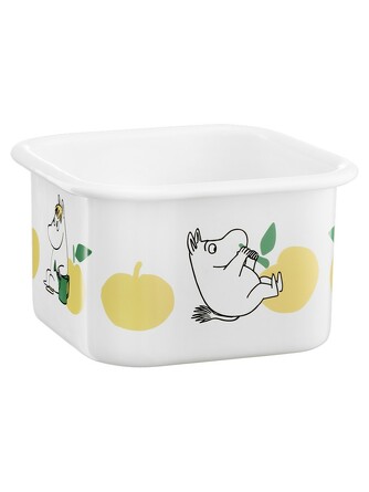 Банка для хранения с крышкой Вкусные яблоки yellow 1 л Muurla
