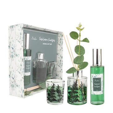 Арома сет Fresh Lemon & Eucalyptus, 23,5х21,5х6,3 см Вещицы