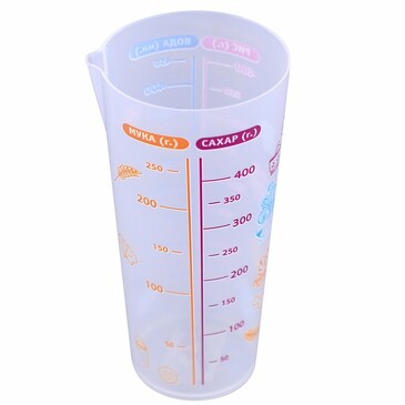 Стакан мерный для сыпучих продуктов и воды, 500 мл Мультидом