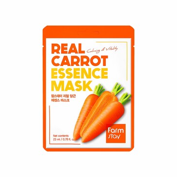 Маска тканевая для лица с морковью Real Carrot Essence Mask 23 мл FarmStay