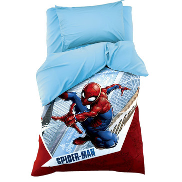 Комплект постельного белья Человек-Паук: Супергерой, поплин Disney
