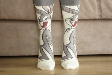 Шерстяные носки с принтом Slim Кролик Багз Банни Шерстянки