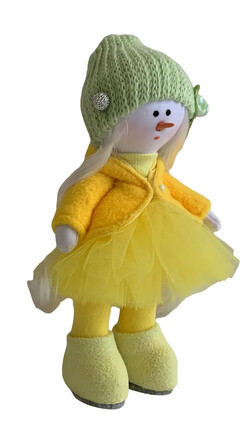 Кукла интерьерная Снеговик девочка, 17 см Dollru