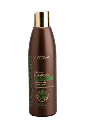 Интенсивно увлажняющий шампунь для нормальных и поврежденных волос Macadamia, 250мл Kativa