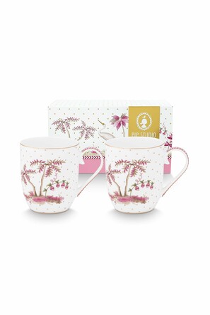 Набор из 2-х маленьких кружек Jolie Dots Gold Pink, 145 мл Pip Studio