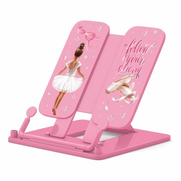 Подставка для книг пластиковая Pointes, розовый ErichKrause